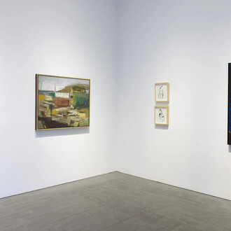 Various artists, West coast women of abstract expressionism, exhibition view. Courtesy of Berry Campbell