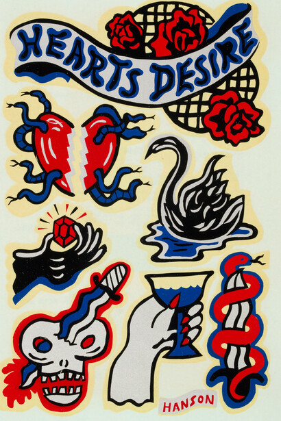 Philip Hanson, decal for the False Image II exhibition, 1969. Courtesy of Tang Museum