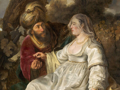 Ferdinand Bol, Judah and Tamar (detail), 1644. Courtesy of MFA