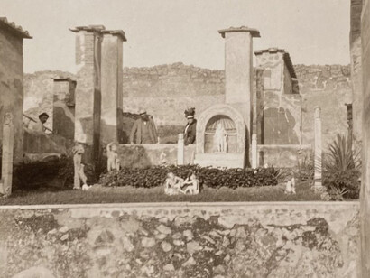 Unidentified photographer, Pompei, Casa di Marco Lucrezio (detail), 1890–1900 circa. Courtesy of Museo Archeologico Nazionale
