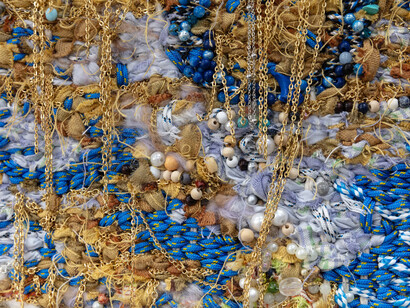 Igshaan Adams, Zanele (detalle), 2025. Cortesía del Institute of Contemporary Art