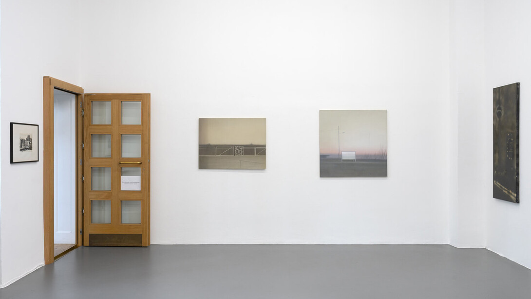 Verschiedene künstler, Stadtbilder, ausstellungsansicht. Mit freundlicher genehmigung der Galerie Poll