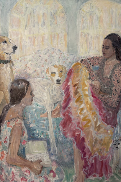 Tracy Burtz, Enormous morning (detail), 2025. Courtesy of the Painting Center