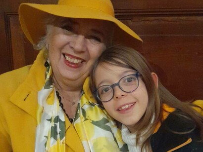 Paola Cavanna con il nipote Pietro