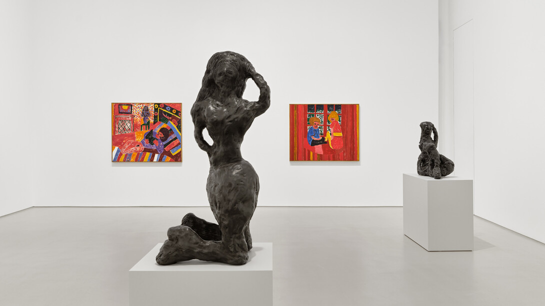 Tal R, domestic, vue d'exposition. Avec l'aimable autorisation de la Galerie Max Hetzler