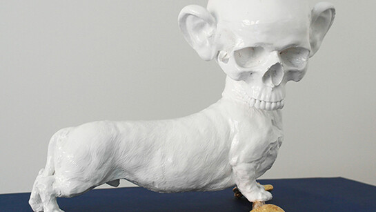 The Bounty Killart, Es ist Nicht Alles Gold Was Glaenzt 2, 2014, gesso, cm 46 x 40 x 38