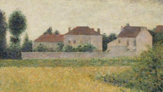 George Seurat, Ville d’Avray, maisons blanches, c.1882, oil on canvas, image size: 33 x 46cm, Walker Art Gallery, Liverpool, U.K.