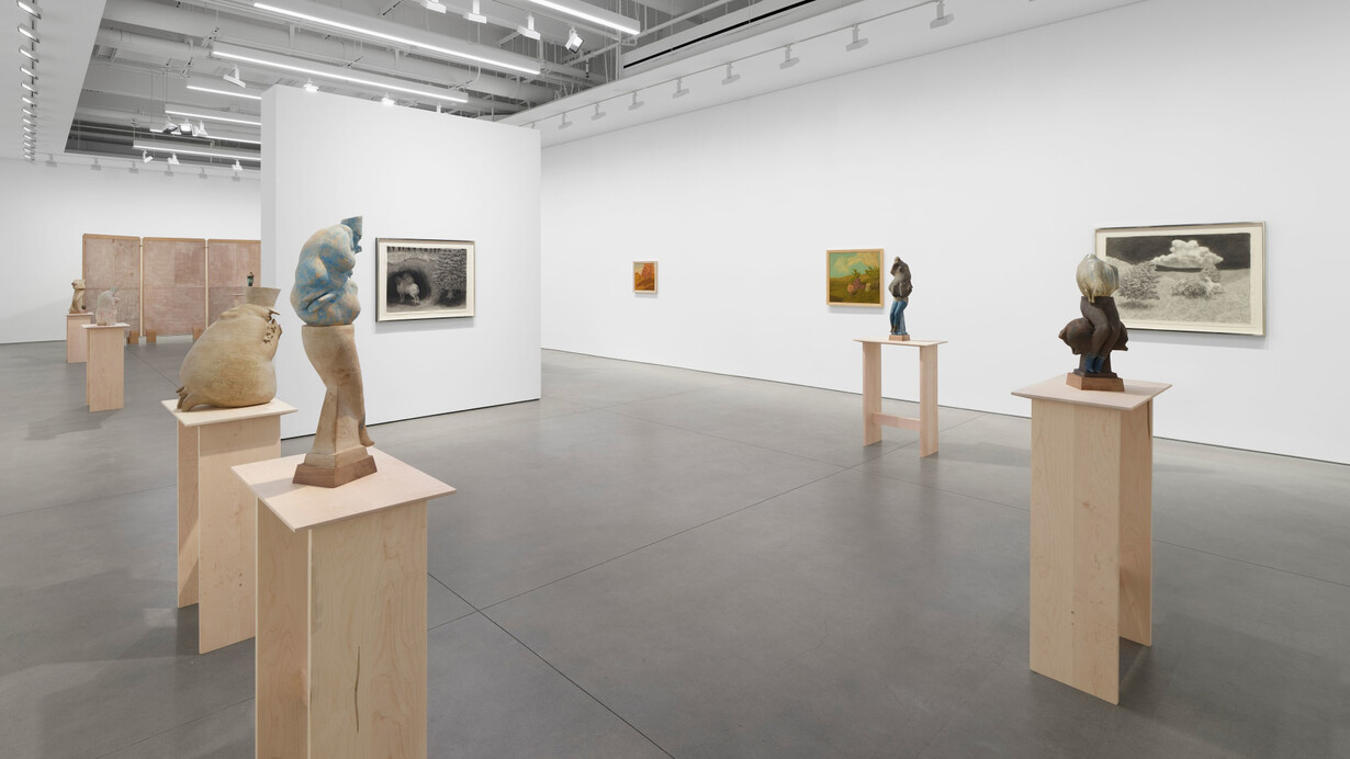 Jared Buckhiester, Continent of misbelief, exhibition view. Courtesy of David Kordansky Gallery