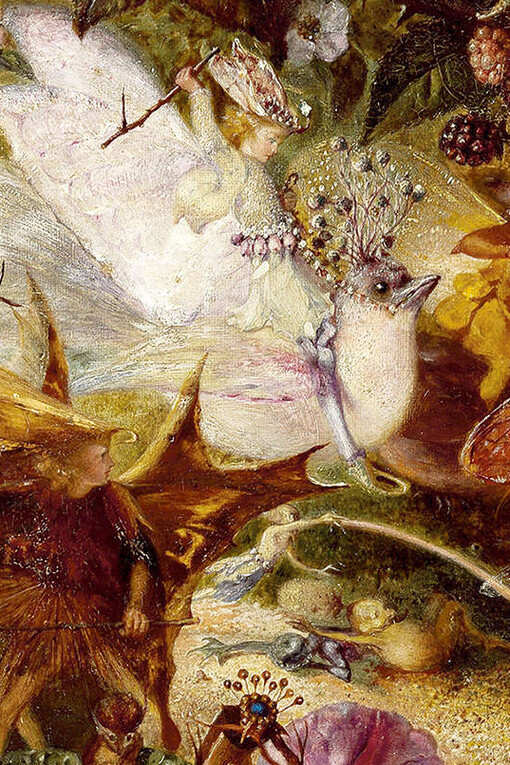 John Anster Fitzgerald, La persecución del ratón blanco (c. 1870, detalle)