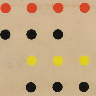 Vera Molnar, Untitled (Circles) (detail), 1951. Courtesy of Van Doren Waxter