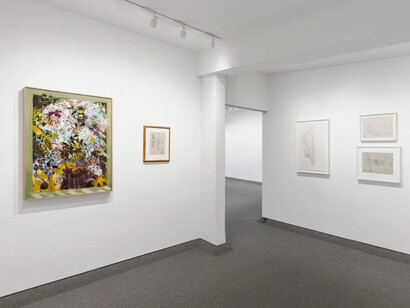 Mike Glier and Charles Burchfield, exhibition view. Courtesy of Krakow Witkin Gallery