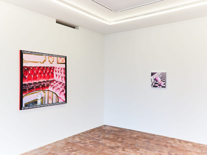 Rachael Tarravechia, Heaven sent, vue de l'exposition. Avec l'aimable autorisation de Ceysson & Bénétière