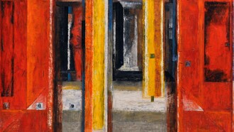 Emilio Belotti, "Omaggio a Piero della Francesca". Dalla serie "Controversus", dettaglio del lavoro di approfondimento sulla "Flagellazione" di Piero della Francesca, 2010