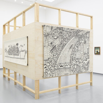 The estate of Abel Quezada. Memorias visuales, vista de exhibición. Cortesía de Proyectos Monclova