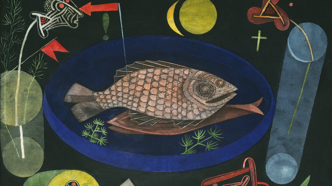 Paul Klee, Around the fish (Umden fisch) (detail), 1926. Courtesy of The Museum of Modern Art, New York, Abby Aldrich Rockefeller Fund, 271. 1939. © 2026 Artists Rights Society (ARS), New York