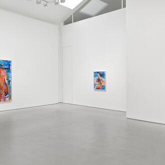 Albert Oehlen, Endless summer, vue d'exposition. Avec l'aimable autorisation de la Galerie Max Hetzler