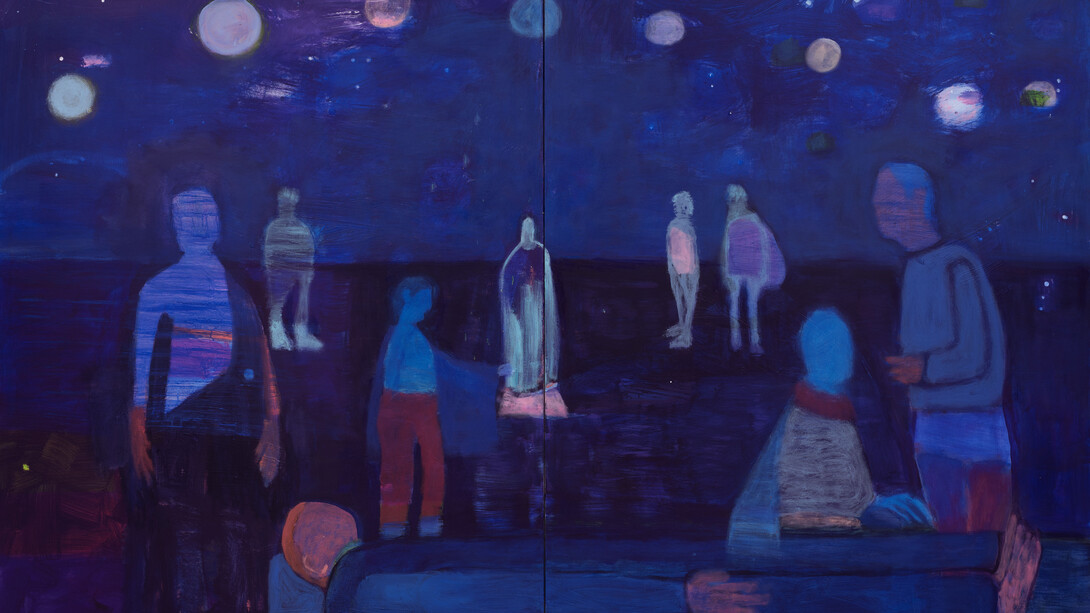 Katherine Bradford, Communal table. Courtesy of Canada Gallery