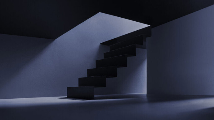 Stephan Schnedler, Stairway # 1 (detail). Courtesy of In the Gallery