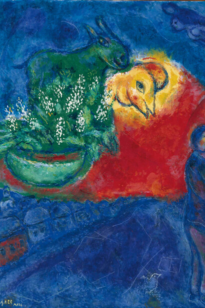 Marc Chagall, L’âne vert (detail), 1978. Courtesy of Opera Gallery
