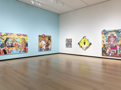 Jamea Richmond Edwards, Another world and yet the same, exhibition view. Courtesy of the Wellin Museum of Art