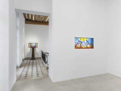 Precious Okoyomon, It’s important to have ur fangs out at the end of the world, exhibition view. Courtesy of Mendes Wood DM