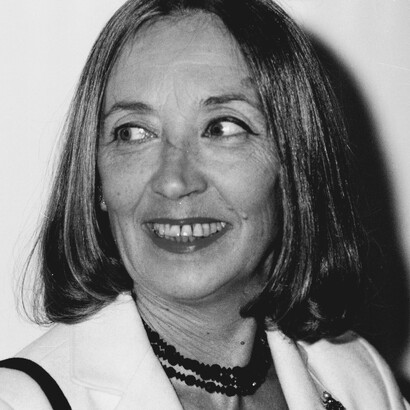 Oriana Fallaci a Colonia in una foto del 1987 scattata da GianAngelo Pistoia