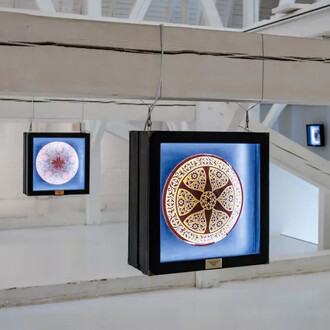 Qalqan. Symbols of crimean Tatars, exhibition view. Courtesy of Latvian National Museum of Art