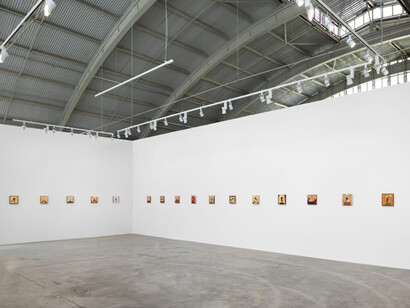 Antonio Obá, Nascimento, vista da exposição. Cortesia de Mendes Wood DM