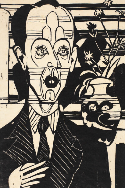 Ernst Ludwig Kirchner, Bildnis Max Huggler, 1933. Mit freundlicher genehmigung der Kunsthalle Bern
