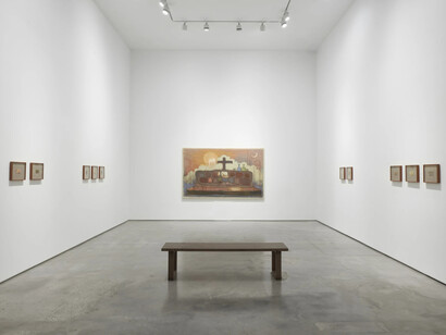 Martyn Cross, Gods shaped of mud, exhibition view. Courtesy of Marianne Boesky Gallery