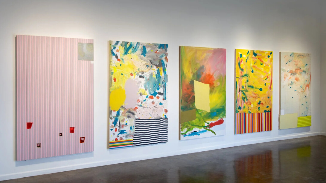 Benjamin Terry, Water lilies, exhibition view. Courtesy of Galleri Urbane