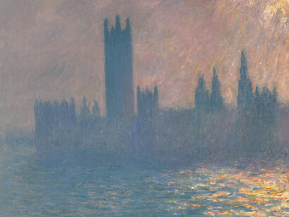 Claude Monet, Houses of parliament, sunlight effect (detail), 1903. Courtesy of Brooklyn Museum