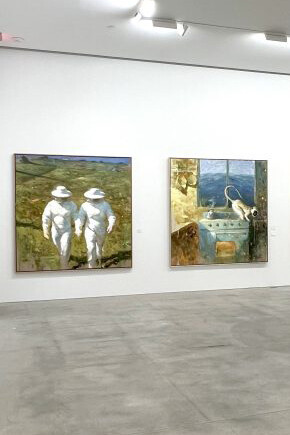 Julio Larraz, Reciprocity, exhibition view. Courtesy of Ascaso Gallery