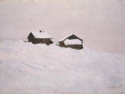 Claude Monet, Norwegian houses in the snow, 1895. Courtesy of Arp Museum