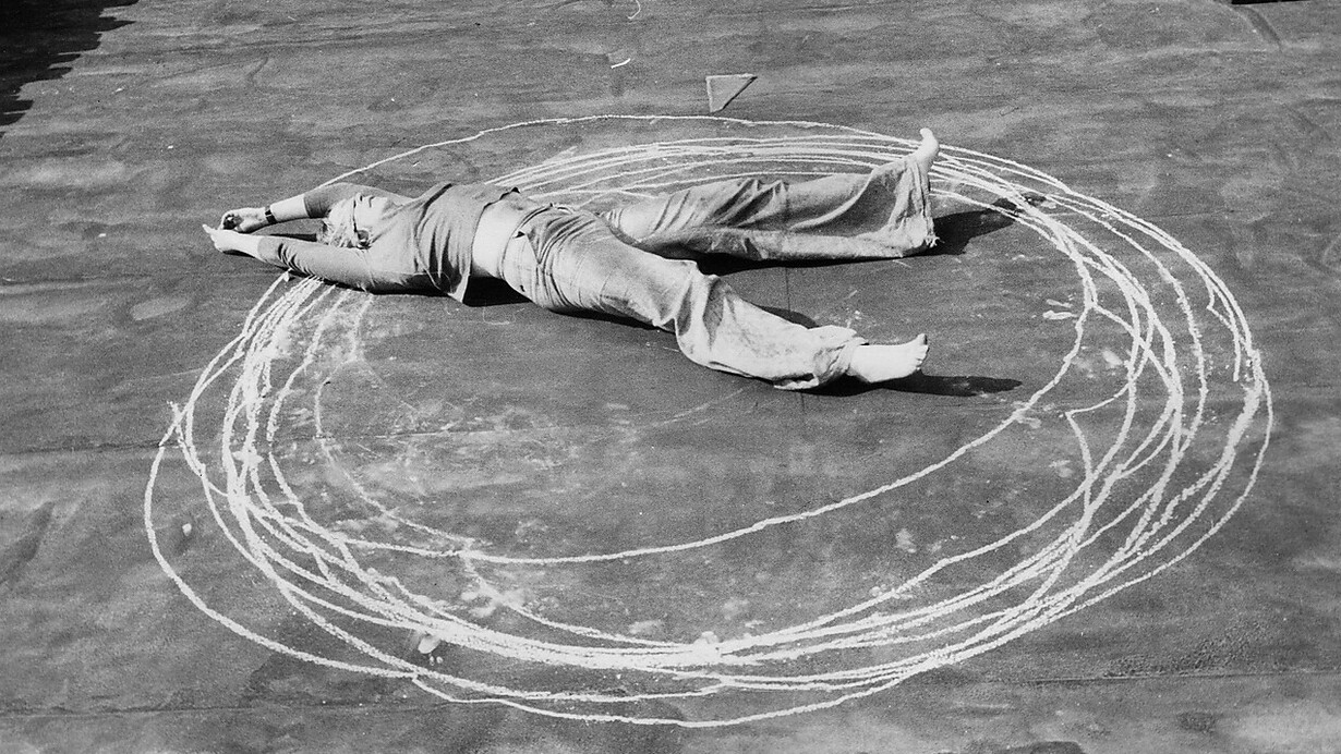 Hilka Nordhausen, Untitled (Chalk circle) (detail), 1974. Courtesy of Hamburger Kunsthalle