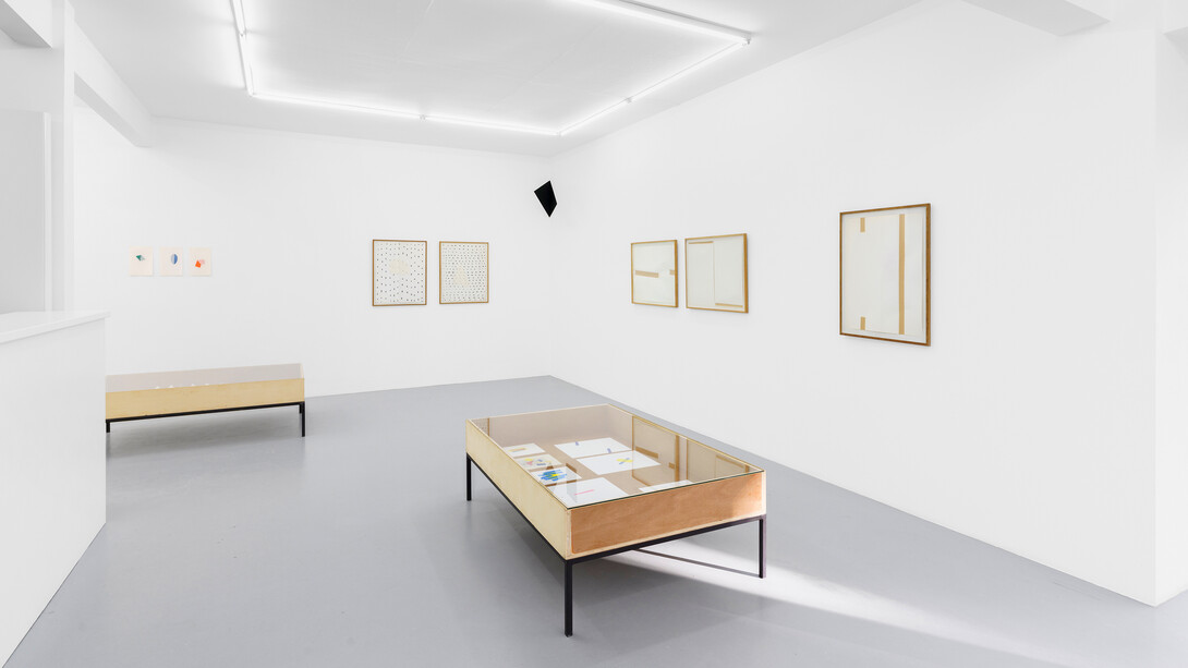 Bernard Villers, Collage, décollage, recollage, vue d'exposition. Avec l'aimable autorisation de la galerie Irène Laub