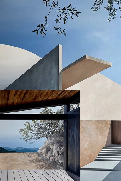 Aline Setton, Desenhar o espaço e habitar a cor. Cortesia da Galeria Murilo Castro