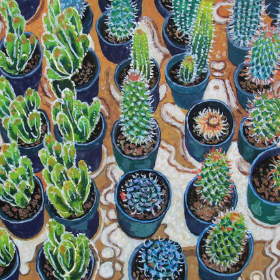 Patrick Neal, Cacti (Allerton Park Greenhouse), 2025. Courtesy of 532 Gallery