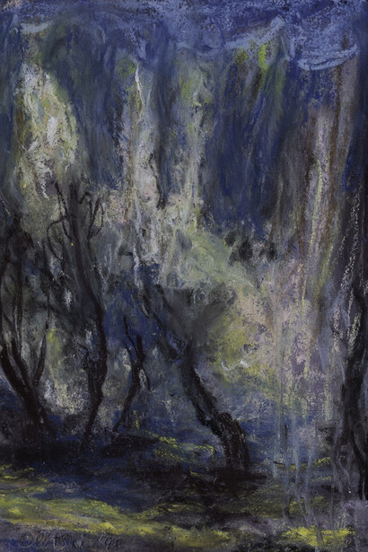 Jules Olitski, Ancient passage (detail), 1998. Courtesy of Yares Art