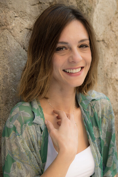 Lara Balbo, parte del cast dello spettacolo “Figli maschi”. Cortesia del Teatro Golden