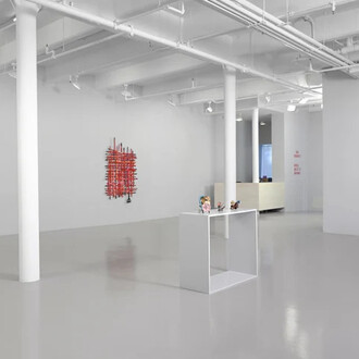 Eva Robarts, Bikes, bolts and brooms, exhibition view. Courtesy of Nicola Vassell Gallery