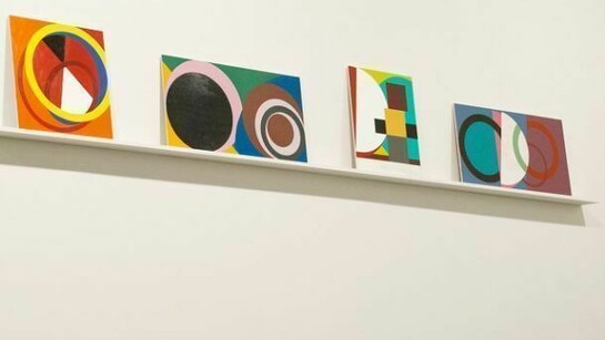 David Diao, small paintings installation view