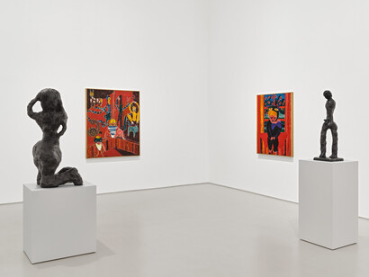 Tal R, domestic, exhibition view. Courtesy of Galerie Max Hetzler