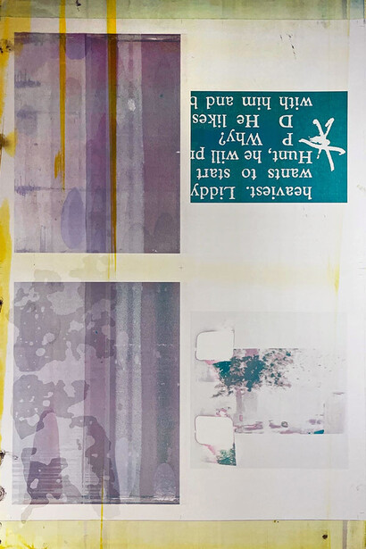 R.C. Baker, Zapruder rising (Yellow), 2018-2025. Courtesy of Jennifer Baahng Gallery