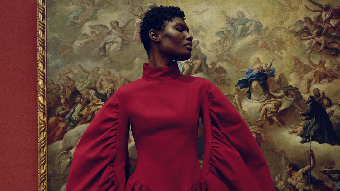 Fotoshooting für die Berliner Salons in der Gemäldegalerie 2025, gestaltet von Alexander Gigl. Mit freundlicher genehmigung der Gemäldegalerie