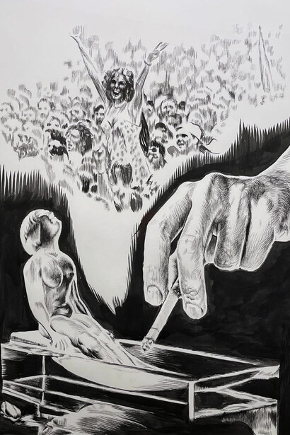 Tim Brawner, A palintir, 2025. Courtesy of David Nolan Gallery