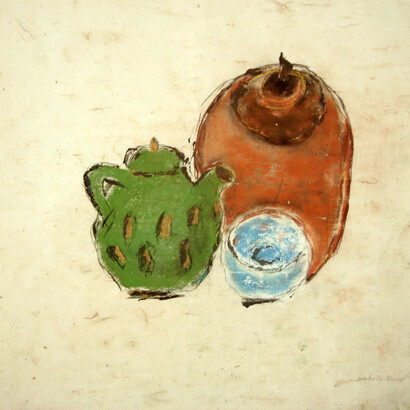 Isabella Ducrot, pastello e pigmento su carta cinese, 49 x 52 cm