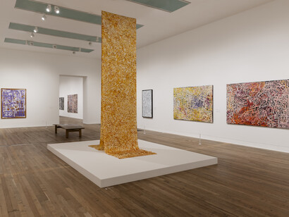 Emily Kam Kngwarray, exhibition view. Courtesy of Tate Modern