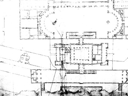 Francesco Paciotto, project for the extension of the castle of Rivoli, accordingly to the ideas of Marguerite de Navarre, the Duchess of Savoy (Carignano, Biblioteca Museo Civico, G. Rodolfo)