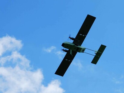 InView UAV in volo sul Regno Unito durante un volo di prova